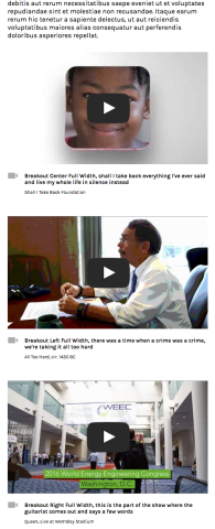 A screenshot demonstrating videos on an Energy.Gov page on a narrow screen.